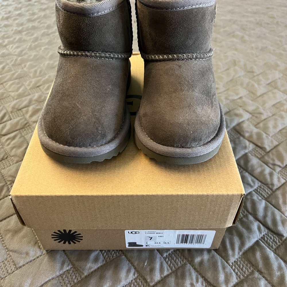 UGG Gray Classic Mini II Boots